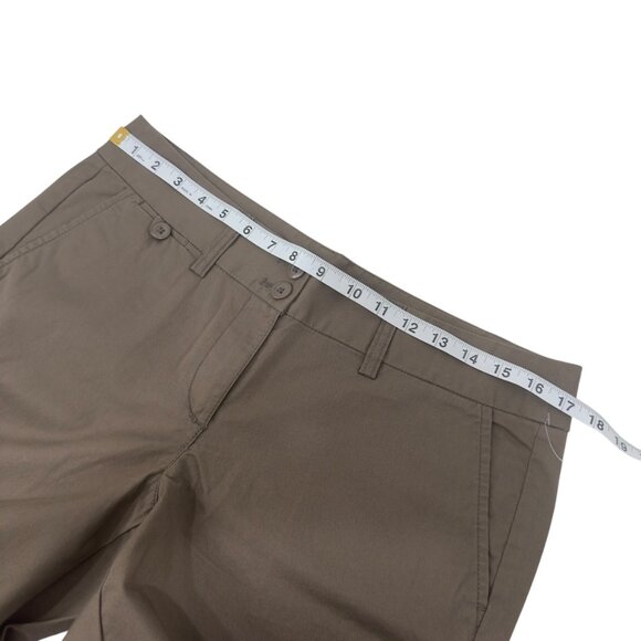 Ann Taylor Loft Womens Sz 8 Original Dark Olive Career Capri Pants Straight Leg - Picture 5 of 10